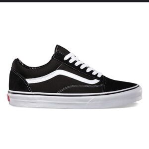 Vans Old Skool Unisex Shoes Sneakers Black/White Womens 5.5 Classic Skaters NWT